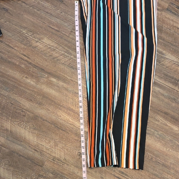 Emma & Michele Black Halter Jumpsuit w/ Striped Wide Leg Pants Size L - Picture 12 of 12